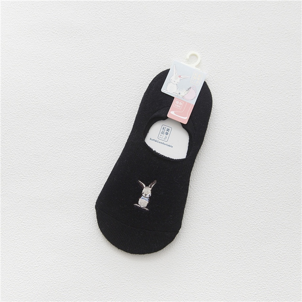 5 Pairs Women Rabbit No Show Ankle Socks - Picture 4 of 8